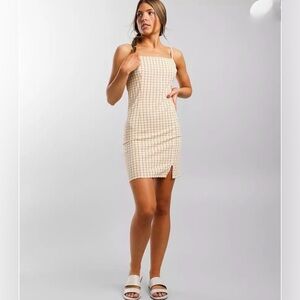 Billabong Dress Cruising Checkered Mini Dress